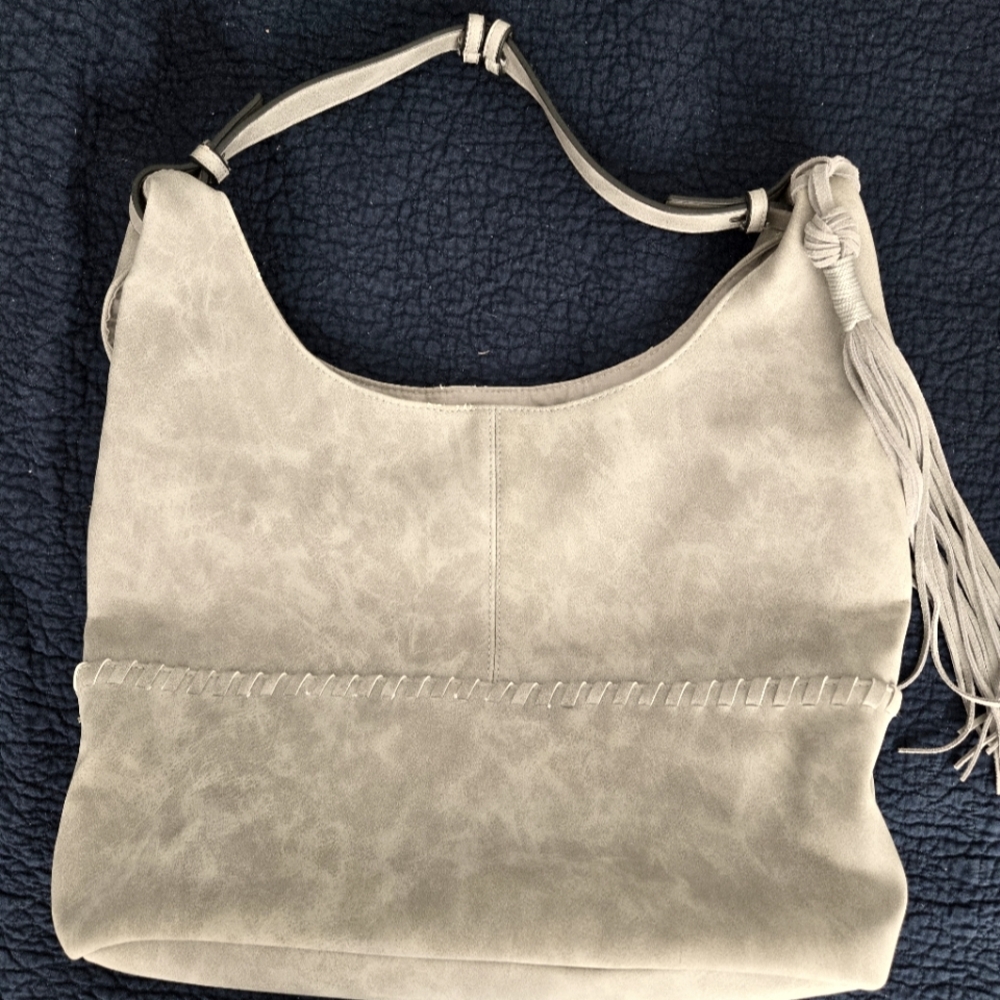 Suede Hobo style satchel